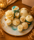 Tray Candle - Aqua Blue
